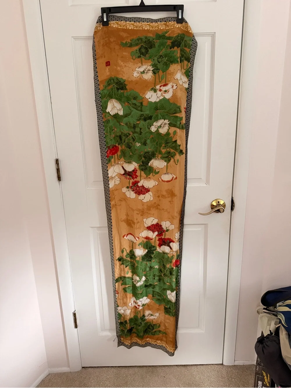 Floral 100% Silk Scarf